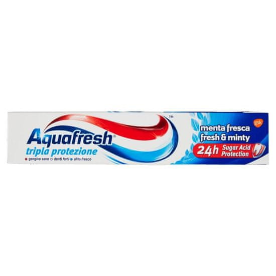 Aquafresh svěží a mátová zubní pasta triple protection 75 ml
