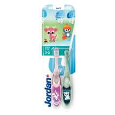 Jordan zubní kartáček step by step pro děti 3-5 let soft 2 ks.