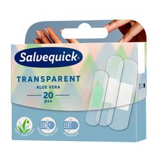 Salvequick transparentní aloe vera transparentní obvazy s extraktem aloe vera 20 ks.
