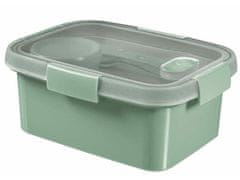 Curver Box na jídlo "Smart Eco", světle zelená, 1,2 l, s příborem, 250003