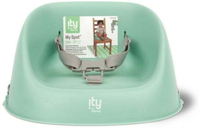 Levně Ingenuity Podsedák na jídelní židli Easy Clean Booster Green do 15kg