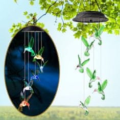 HOME & MARKER® Solární lampa se zavěšenými ptáky | SOLARBIRD