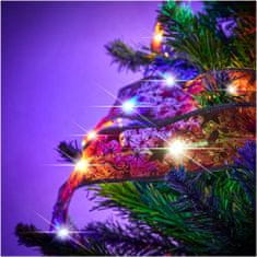 KIK Stuha dekorativní LED pásek 10m 100LED vánoční stromek světla vánoční dekorace vícebarevné s bateriemi