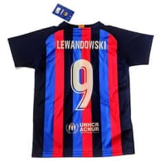 FotbalFans Pánský dres FC Barcelona, Lewandowski, č.9, replika | XL