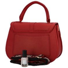 MaxFly Atraktivní malá koženková kabelka do ruky Debora, červená