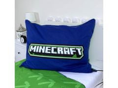 sarcia.eu Minecraft Námořnická modrá a zelená dětské povlečení, bavlněné povlečení 140cm x 200cm OEKO-TEX