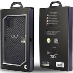 Audi  Carbon Fiber Zadní Kryt pro iPhone 11/XR Black