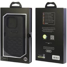 Audi  GT Synthetic Leather Zadní Kryt pro iPhone 15 Pro Black