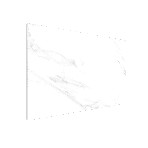Allboards Kovový obraz bílý mramor 90 x 60 ALLboards METAL MB96_00035