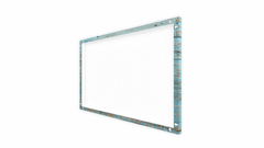 Allboards Kovový obraz modrá retro vintage 90 x 60 ALLboards METAL MB96_00011