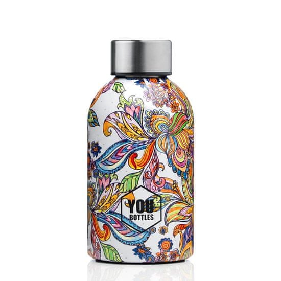 YOu bottles Termoláhev na pití Dual Design 300 ml Watercolor Flower