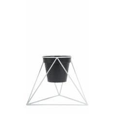 ModernHome Trojúhelníkový Stojanový Záhon 40 Cm Bílý Glamour