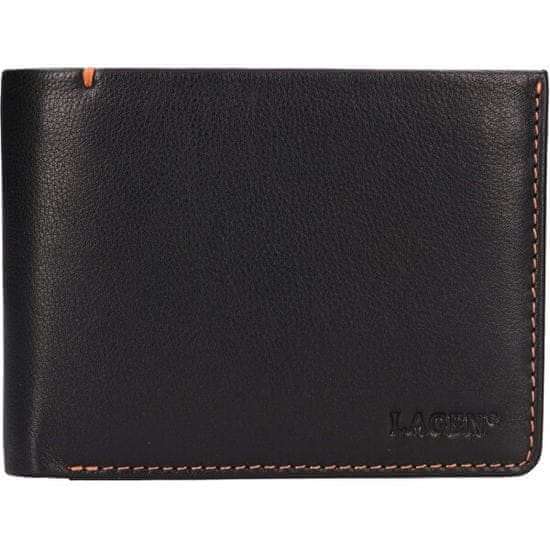 Lagen Pánská kožená peněženka LG-2119 BLK