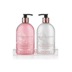 Baylis & Harding Tekuté mýdlo + Mléko na ruce - Růžová magnólie a Hruškový květ, 2x500ml