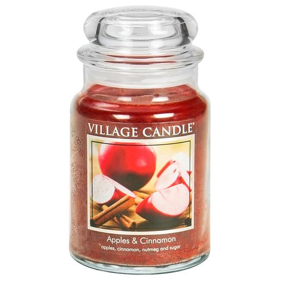 Village Candle Vonná svíčka - Jablko a skořice Doba hoření: 170 hodin