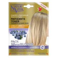 NaturVital Natur Vital Šampon a maska na blond vlasy neutralizující žluté tóny, 40ml