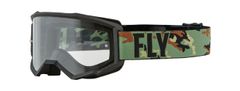 Fly Racing brýle FOCUS, FLY RACING - USA, (camo černé, plexi čiré) 37-51133