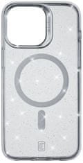 CellularLine Třpytivý zadní kryt Sparkle Mag s podporou Magsafe pro Apple iPhone 15 Pro Max, čirý (SPARKMAGIPH15PRMT)