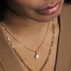 Decadorn Něžný pozlacený náhrdelník s pravou perlou Sea