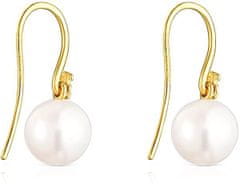 Tous Elegantní pozlacené náušnice s perlami Gloss 111233550