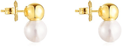 Tous Půvabné pozlacené náušnice s perlou Gloss 111233610