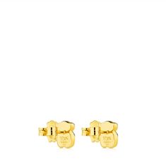 Tous Pozlacené medvídkové náušnice s onyxem Icon Color 815433501