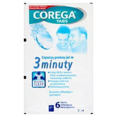 Corega tabs čistící tablety na zubní protézy 6 tablet