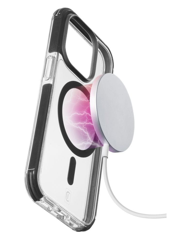 Levně CellularLine Ochranný kryt Tetra Force Strong Guard Mag s podporou Magsafe pro Apple iPhone 15 Pro Max, transparentní (TETRACMAGIPH15PRMT)
