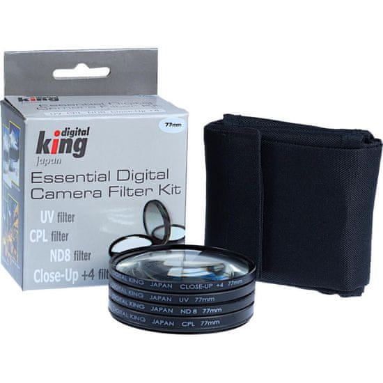 Digital King Sada filtrů Digital King UV CPL ND8 Macro 77mm