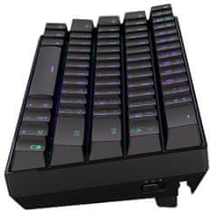 herní klávesnice Thock Compact RD RGB /USB/ red sw. / bezdrátová / mechanická / CZ/SK layout / mini /černá RGB