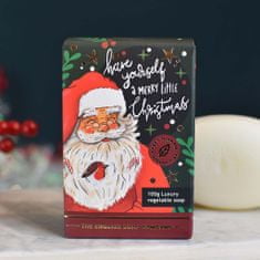 English Soap Company Vánoční tuhé mýdlo Santa Klaus - Kadidlo & Myrha, 100g