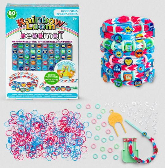 Rainbow Loom Beadmoji Bracelet Kit - GOOD VIBES - výrobky a náramky z gumiček