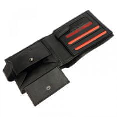 Pierre Cardin Luxusní pánská kožená peněženka Pierre Cardin Noemm, černá