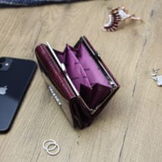 Gregorio Dámská kožená malá peněženka Gregorio Glassidy, růžová