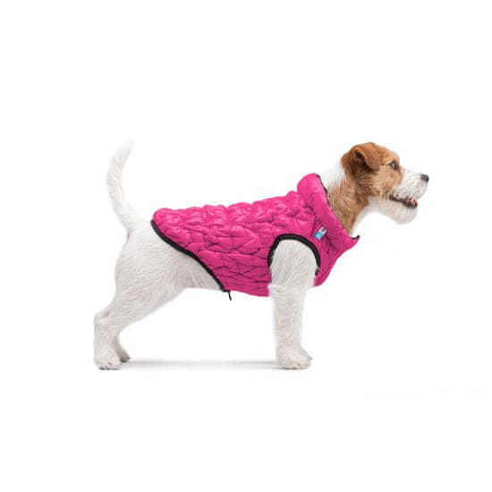 Doggy UNI bunda - ultralehká, oboustranná, FLEXIBILNÍ bunda pro psa, 4 velikosti a 3 barevná provedení, růžová barva