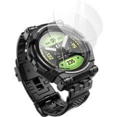 SUPCASE Kryt S Řemínkem + 2 Ochranné Tvrzené Sklá Iblsn Armorbox 2-Set Samsung Galaxy Watch 6 Classic (47 Mm) Black