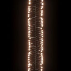 Vidaxl Světelný LED řetěz trs se 400 LED diodami teplý bílý 7,4 m PVC