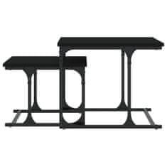 Vidaxl Hnízdové konferenční stolky 2 ks černé kompozitní dřevo