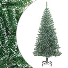 Greatstore Umělý vánoční stromek zasněžený zelený 210 cm