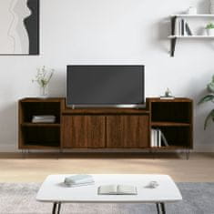Greatstore TV skříňka hnědý dub 160x35x55 cm kompozitní dřevo