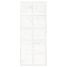 Vidaxl Posuvné dveře bílé 90 x 1,8 x 214 cm masivní borové dřevo
