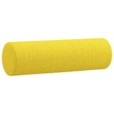 shumee 3dílná sedací souprava s polštáři světle žlutá textil