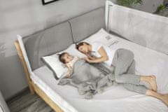 Monkey Mum Zábrana na postel Monkey Mum Premium - 180 cm - světle šedá