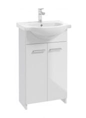 Deftrans Koupelnová skříňka s umyvadlem bílá 50 cm Marlena