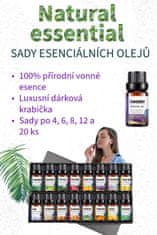 Natural Essential Dárková sada 12 esenciálních olejů Natural Essential Oils
