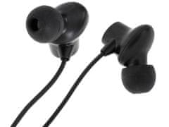 WOWO Sluchátka L-BRNO EP42 s mikrofonem, USB typu C, kabelová, délka 120 cm, barva černá