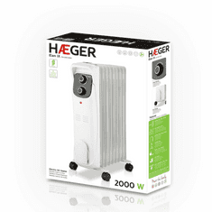 Haeger HAEGER olejový radiátor ELAN 9 žeber 2000W