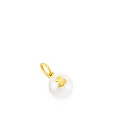 Tous Luxusní přívěsek s pravou perlou a zlatým medvídkem 217094000