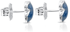 Tous Stříbrné medvídkové náušnice s modrým dumortieritem Icon Color 615433550