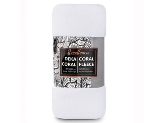 Tip Trade s.r.o. Deka Coral mikroplyš 150x200 cm Barva: bílá